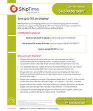 Load image into Gallery viewer, CFIB SHIPTIME HANDOUT / ENCART SHIPTIME FCEI
